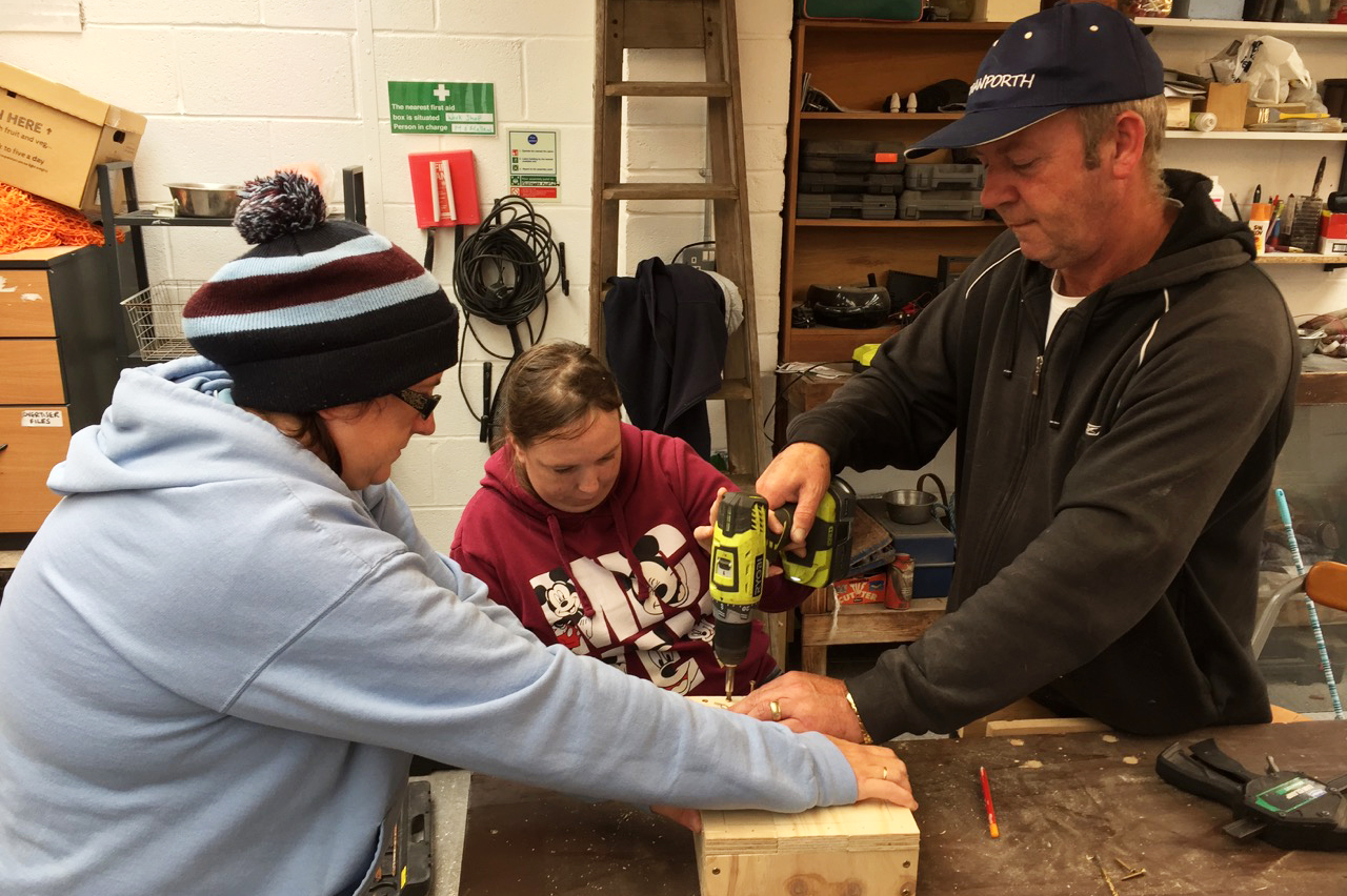 seed boxes are created in the workshop